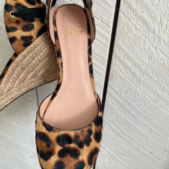 J Crew NWOT Leopard Print Espadrilles Sz 6 - Picture 3 of 5